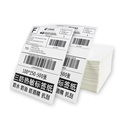 China 100 x 150 Tri-Proof Thermal Sticker Mailing Label, 100x150mm A6 Thermal Packing Slip Sticker Roll Thermal Paper Wholesale Price Kertas Packing List Label 4x6 for sale