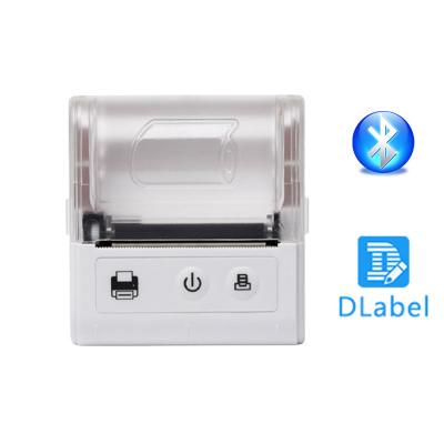 China 48mm/line mini label printer with big capacity battery free Dlabel software for designing portable sticker label maker for sale