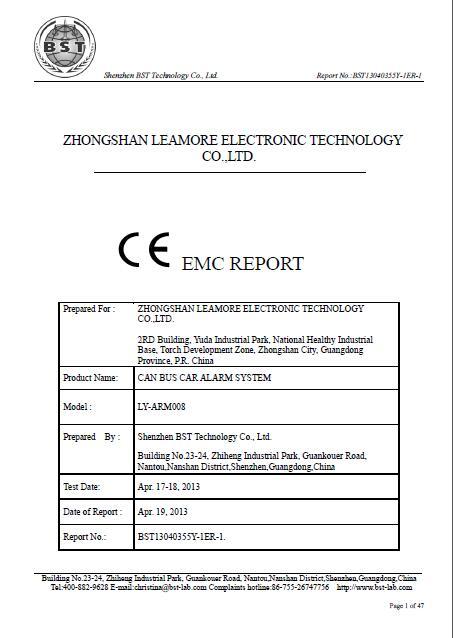 EMC - Zhongshan Leamore Electronic Technology Co., Ltd.