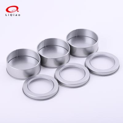 China Window Earphone Rope Storage Box U Disk Recyclable Round Tin Box Badge Box Tin Can for sale