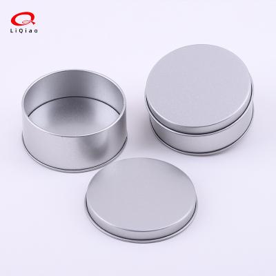 China DIY Recyclable Candle Preparing Tinplate Jars Empty Round Storage Cosmetic With Lids for sale