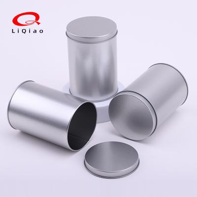 China Hot Selling Recyclable Stock Food Grade Tinplate Round Can Flower Tea Candy Packaging Metal Box 400ML Tea Tin Can for sale