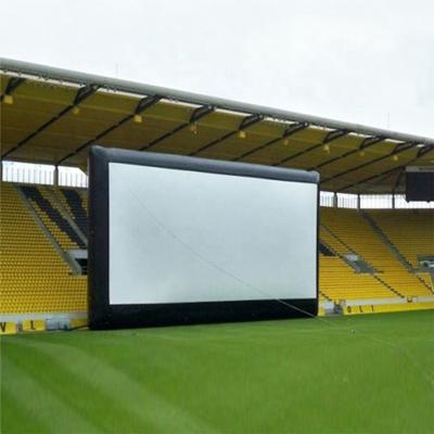 China Eco-friendly Projector Cinema Screens Large Party Air Movie Screen Portable Outdoor Mobile Air Blast Projection Movie Inflatable Screen for sale