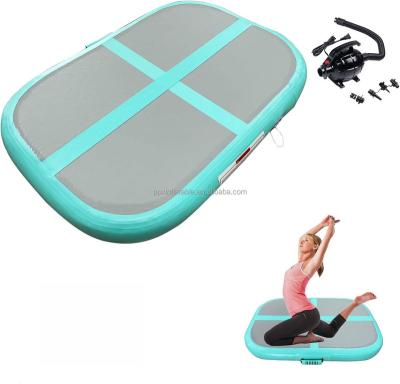 China Eco-Friendly With Customized Foldable Yoga Mat Compressor Gym Equipment Tumble Sports Air Track Inflatable Tumble Mat for sale