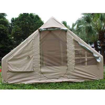 China Eco-friendly Family Camping Tent Portable Inflatable Outdoor Camping Equipment Cotton Thickened Waterproof Inflatable Air Camping Tube Tent for sale