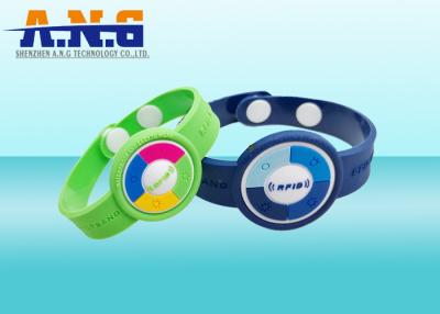 China Adjustable NFC Ultralight Chip Rfid Wristbands Silicone For Theme Park for sale