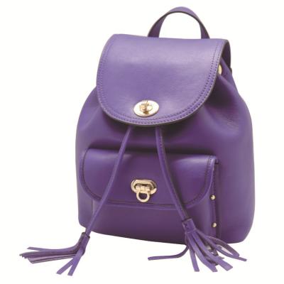 China New high quality leather ladies backpack fashion bag tassel backpack high quality casual students for sale