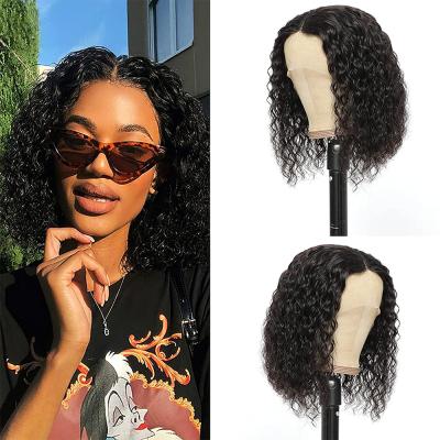 China Jerry Curl Wholesale Cheap Brazilian 100% Virgin Unprocessed Cuticle Aligned Human Hair Bob Wigs 13x4 Deep Curly Short Lace Front for sale