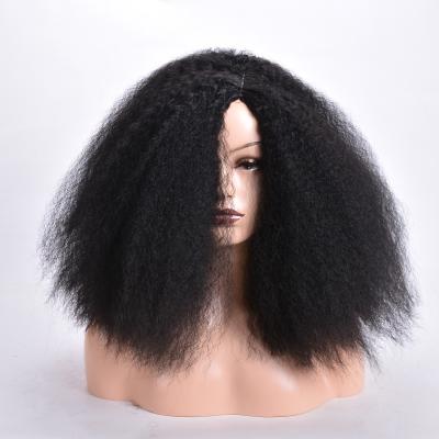 China Yaki Wholesale 20 Inch High Quality Virgin Remy Human Hair Wig Yaki T Lace Braided Natural Wigs For Women for sale