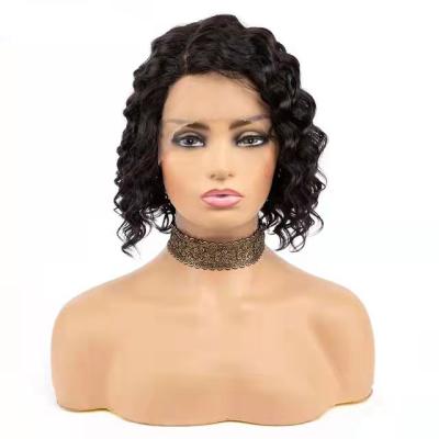 China T Lace Pixie Short Bob Wigs Short Curly Hair Wigs For Women Natural Hair Pixie Cut Hair T Part Bob Deep Wave Lace Wigs for sale