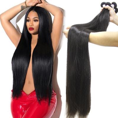 China New High Quality Silky Straight Grade 12A Double Drawn Raw Wave Virgin Hair Bundles Hair Extension Vendorsicle Lined Human for sale