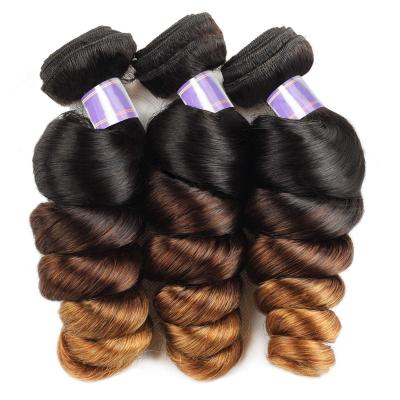 China Wholesale Deep Loose Hair Extension Bundles 27 Brazilian Remy Hair Ombre 1B 4 Most Expensive Hair Weave 27 for sale