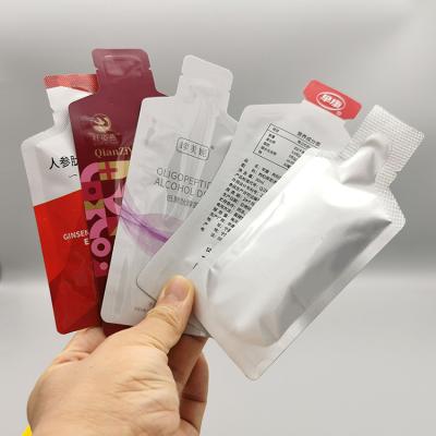 China Custom Print Small Barrier Drink Pouch Pouch Sample Pack Serum Cream Lotion Pouch Heat Seal Energy Drink Foil Pouch for sale