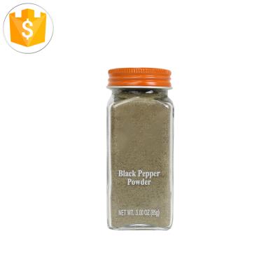 China OEM wholesale black raw ground powder 85g dry black pepper zwarte pfeffer schwarzer negra pepper pimienta pepper for sale