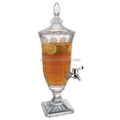 China Freshness Retention Iced Beverage Dispenser For Water Beer Wine Liquor Kombucha Iced Tea Punch Crystal Collection 2L Iced Beverage Dispensers for sale