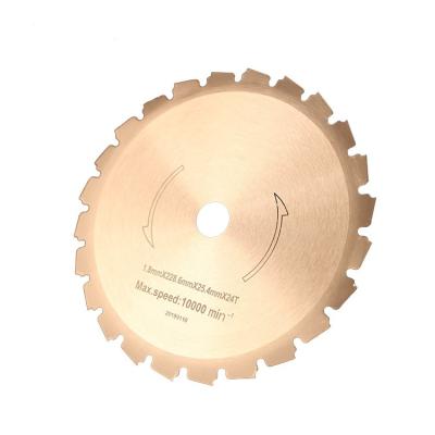 China Machinery Repair Shops 24 Tooth Grass Cutter Saw Blade Diameter 25.5cm For Grass Trimmer Cutting Tools for sale