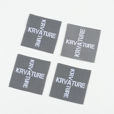 China Sustainable custom made high quality cotton garment tagger custom woven garment label for sale