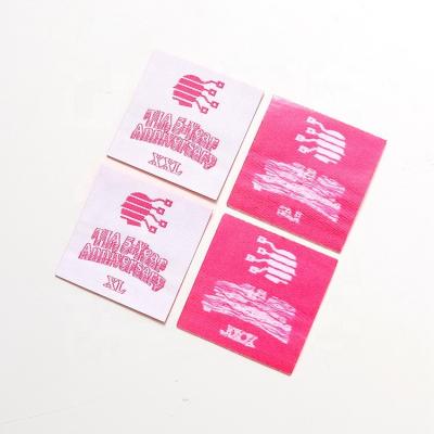 China Sustainable Hot Selling High Quality Custom Printed Woven Brand Labels For Apparel And Garments for sale