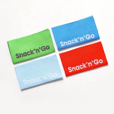 China Sustainable Factory Wholesale Woven Apparel Brand Tags Woven Labels For Garment for sale