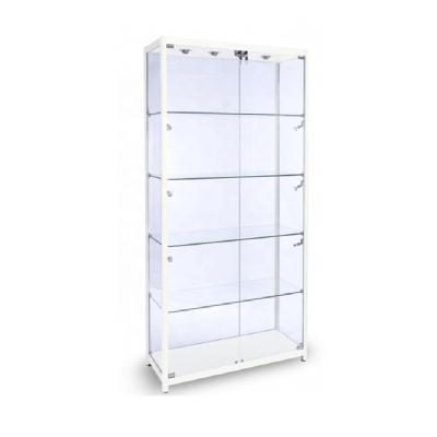 China High Quality And Box Customized Aluminum Retail Store/Mall/Supermarket/Office With Led Light Glass Display Showcase for sale