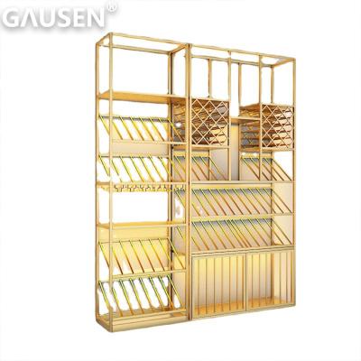 China Custom Modern High End Wooden Wine Bottle Display Cabinet From Optical Store for sale