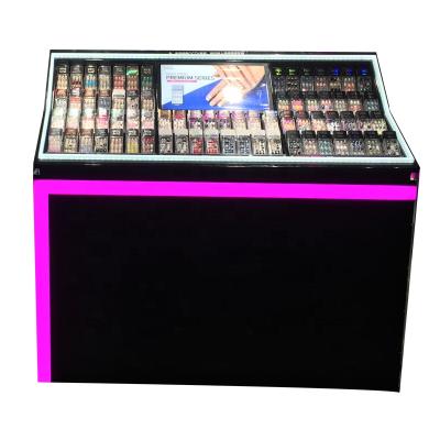 China Store factory price optical retail cosmetic shop display stand wooden cosmetic counter for sale