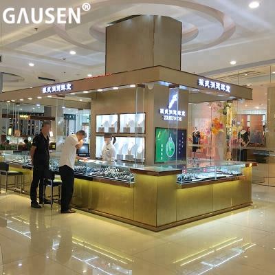 China High End Optical Shop Jewelry Shop Display Kiosk Furniture / Glass Jewelry Display Counter for sale