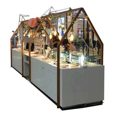 China Optical Luxury Glass Jewelery Glass Showcase Furniture Glass Jewelry Store Counter Showcase for sale