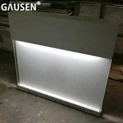 China Factory price contemporary modern white small reception desk for mobile phone store for sale