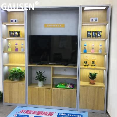 China Custom Store Optical Cell Phone Showcase Manufacturer Wooden Cell Phone Display Case for sale