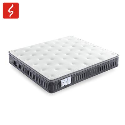 China Hypoallergenic Single Box Spring With Air Shock Absorbing Spring Gel Memory Foam Mattress Bedroom Furniture Medium Support Firm for sale