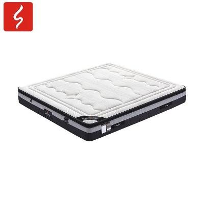 China Hotel Foldable Silver Ion Star Bed Antibacterial Quality King Queen Roll Up Euro Pocket Spring Top Manufacturer for sale