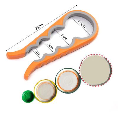 China Viable Cooking Daily Use for Weak Hands and Arthritic Handle Bottle Opener Jar Opener Easy Twist Off Quick Lid Opener for sale