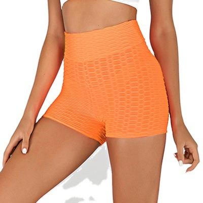 China Antibacterial Workout Training Shorts Gym Leggings For Women Hip Lift Up Bum Scrunch Drawstring Yoga Wear for sale