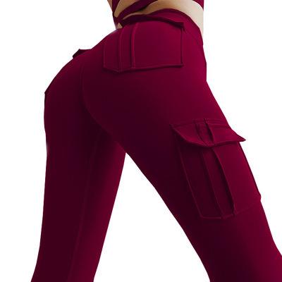 China 2022 Fashion Antibacterial Women's High Waist Fitness Leggings Pants Solid Color Wholesale Tight Leggings for sale