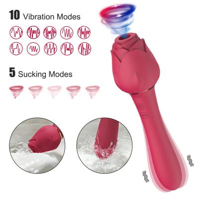 China 3 Speed ​​7 Mode Vibrator And Suction Vibrator Pink Toy For Woman Clit Clitoris Nipple Sucker Stimulator Dildo Red Rose Clitoral Sucking Vibrator for sale