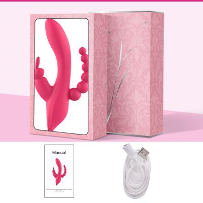 China Factory Straight Hair Vbrator G-Spot 3 In 1 Dildo Vibrating Panties For Women Masturbators Toys For Female Masturbating for sale