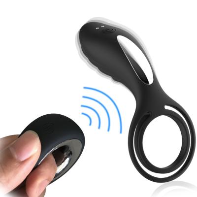 China Silicone Cock Anal Ring + ABS Medical Vibrator Suitable For Lovers And Men To Play Adult Toy Vibrating Penis Ring Perineal Stimulation for sale