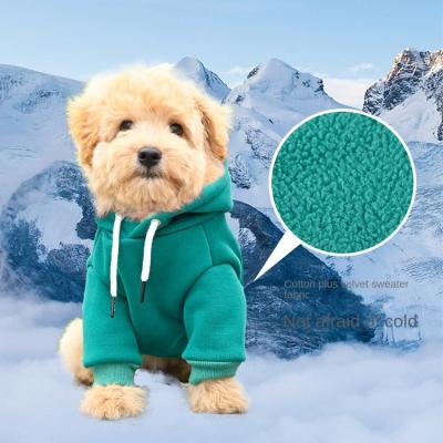 China Sustainable Wholesale Pet Dog Hooded Sweatshirt Creative Bears Teddy Dog Clothes for Small and Medium Dogs for sale