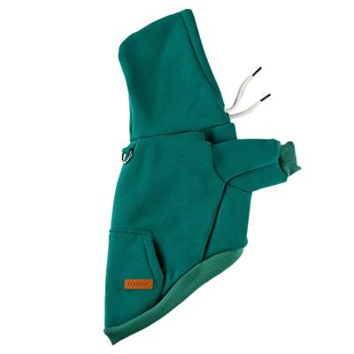 China Sustainable New Style Popular Winter Dog Hoodie Sweatshirts Warm Dog Clothes with Pocket for sale