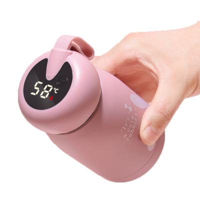 China PORTABLE Smart Thermos Mug Cups TermicosVacuum Insulated Cup Calor Taza Heat Mug Warmer for sale