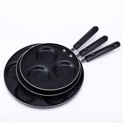 China Sustainable 4 Hole Kitchen Cooking Nonstick Iron No Stick Pan For Burger Egg for sale