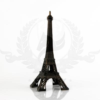 China Europe Souvenir Metal Craft Metal Gift Small E Tower Custom Building Replica For Souvenir for sale