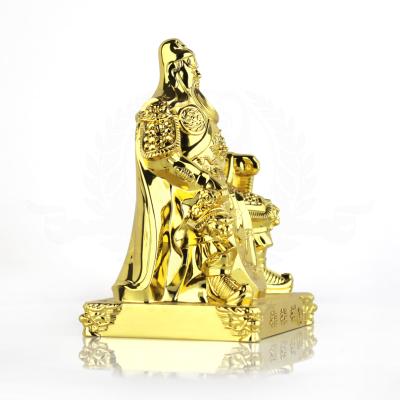 China Free Art Decor blackhorsegifts custom gold plated religious metal sculptures for home decoration for sale