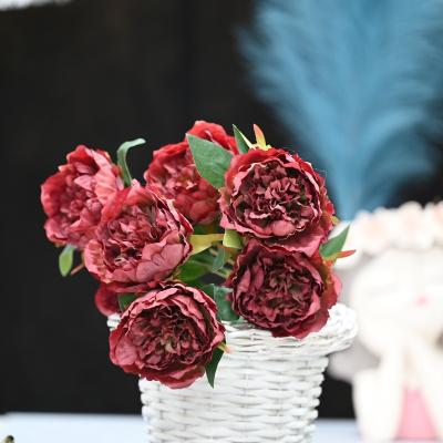 China Beautiful Colorful Flowers Artificial Wedding In Bulk Flower Centerpiece Flowering Orchid Backdrop Display for sale