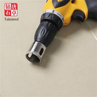 China Talentool Diamond Glass Bottle Glass Drill Bits Glass Cutting Tools Diamond Hole Saw Drill Bit Set for sale