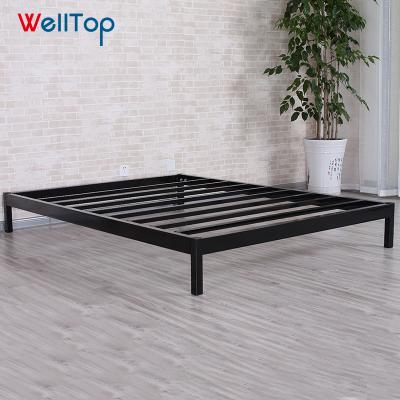 China Factory Modern Professional Cheap Kids Full Size Queen Platform Bed Black Frame VT-14.019 for sale