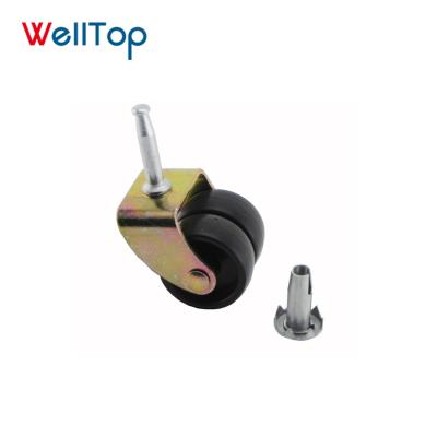 China Peg 2020 Casters And Wheels For Bed Caster Wheel With Peg And Glide For Sofa Vt-14.107 for sale