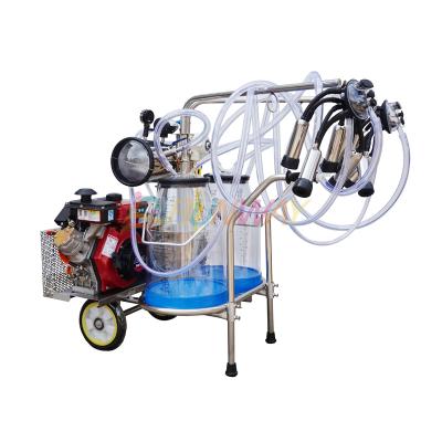 China Farms Diesel Engine Power Double Electric Cow Milking Machine Nigeria for sale