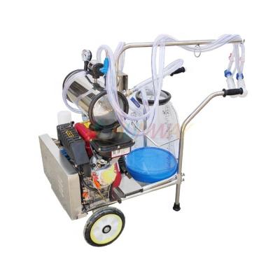 China food & Beverage Plant Gasoline Sheep Milking Machine With 25L Single Bucket For Mongolia for sale